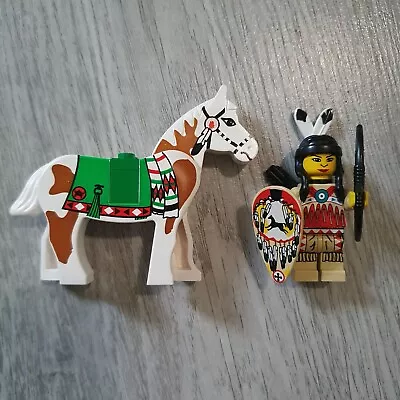 Buy Vintage LEGO Western Indian Minifigure & Horse • 14.80£