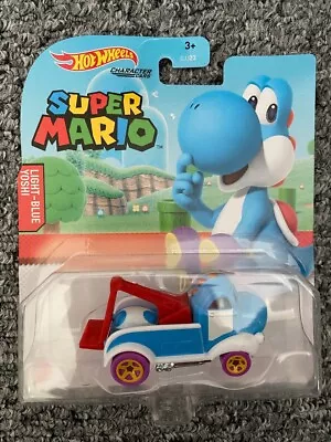 Buy Hot Wheels - Character Cars - Super Mario - Light-Blue Yoshi (New) • 13.20£