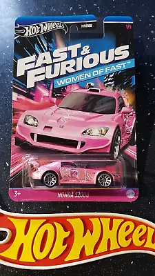 Buy Hot Wheels Women Of Fast (1/5) ~ F&F Honda S2000, Pink With Decals, Brand NEW!! • 5.99£