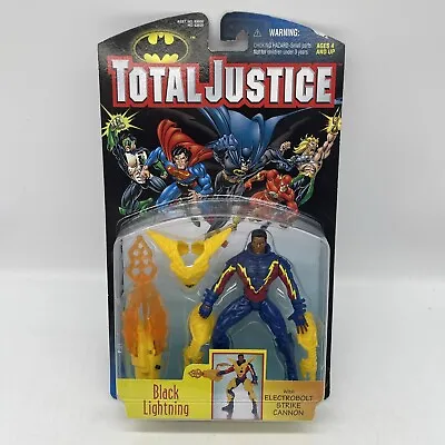 Buy DC Comics Total Justice Black Lightning Figure Boxed MOC 1997 Kenner Hasbro • 17.99£