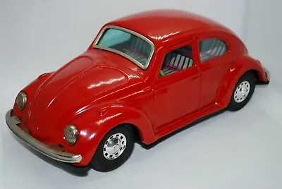 Buy Tin Toy Japan Bandai Vw Volskwagen Beetle Bump And Go 9 Inches Red Wonderful  • 128.43£