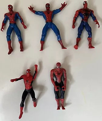 Buy 90’s/00’s Marvel Spiderman 5  Action Figure Bundle • 9.95£