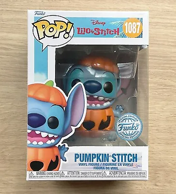 Buy Funko Pop Disney Lilo & Stitch - Pumpkin Stitch #1087 + Free Protector • 29.99£