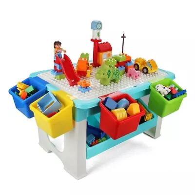 Buy Duplo Compatible Kids Multifunction Play Table Sand Water WITH STORAGE • 32.99£