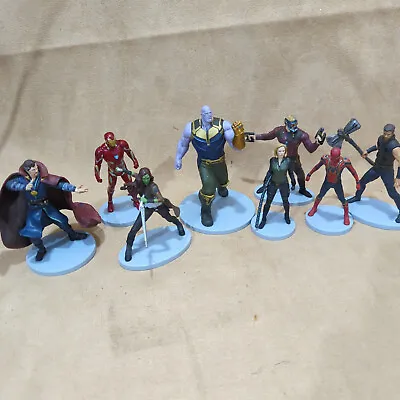 Buy 8 X Disney Marvel Avengers Figurines Thanos Spiderman Thor Iron Man Gamora • 21.99£