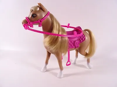 Buy Barbie Horse/Pony For Skipper/Stacie Mattel Y7554 With Saddle + Bridges (13064) • 8.19£