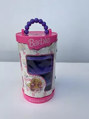 Buy Vintage 80s 90s Barbie Pink And Purple Accesory Case  • 47.24£