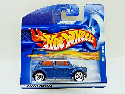 Buy Hot Wheels 2001 Mini Cooper In Metallic Blue - Short Card - Mint In Package • 11.99£