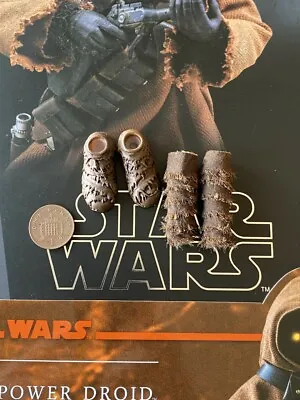 Buy Hot Toys Star Wars JAWA MMS554 Shoes & Leg Covers X 2 Loose 1/6th Scale • 29.99£