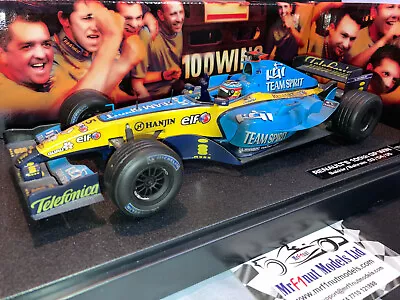 Buy 1:18 Hotwheels G9752 Fernando Alonso Renault R25 #5 100th GP Win Bahrain 2005 • 114.99£