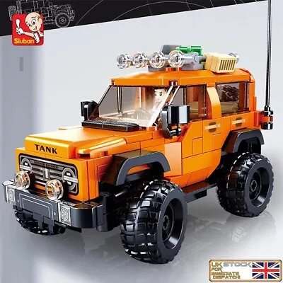 Buy Fits Legos Land Rover Defender Offroad 4x4 Orange Building Blocks Birthday Gift • 16.99£