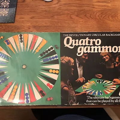 Buy Vintage  1982 Quattro Gammon Board Game • 19.99£