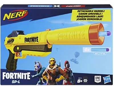 Buy NERF E6717EU4 Fortnite SP-L Blaster Detachable Barrel Toy Gun - 6 Darts • 20£