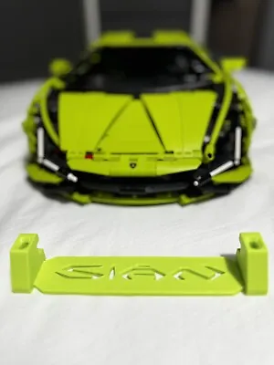 Buy LEGO Technic Lamborghini Sian FKP 37 42115. Wall Bracket. NEON GREEN Colour • 12.59£