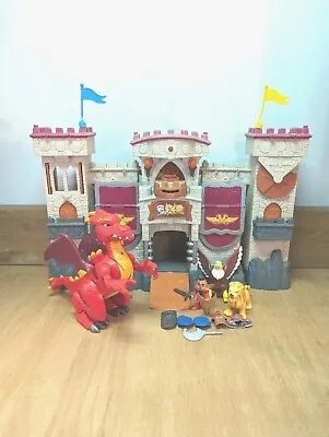 Buy Fisher Price Imaginext Toy Castle With Dragon + Knight + Lion + Eagle + Odd Bits • 22.99£