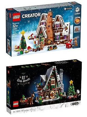 Buy LEGO Creator Expert Christmas Sets: 10275 Elf Club House + 10267 Gingerbread NEW • 235.58£