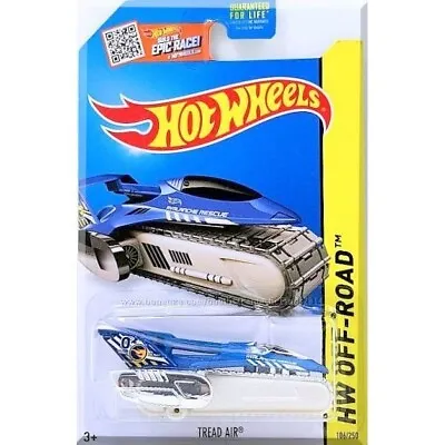Buy Hot Wheels 2021 #106 TREAD AIR HW Off-Road  Blue  AVALANCHE RESCUE MINT USA CARD • 3.95£