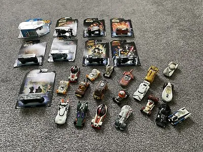 Buy 28 X Star Wars Hot Wheels Vehicles 9 Still Boxed 2014 Some Hard To Find Now • 30£