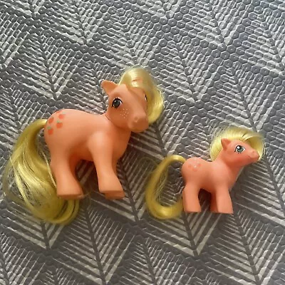 Buy Vintage My Little Pony Bundle Of 2 G1 Baby Applejack 1984 & 1983 • 29.99£