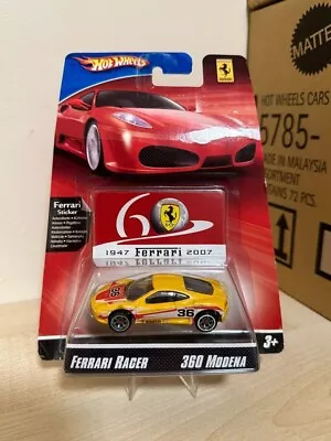 Buy 1/64 Hot Wheels Ferrari Racer 360 Modena Yellow HTF Rare Not Mint • 24.99£