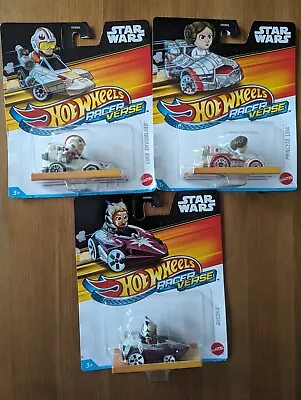 Buy Hot Wheels Star Wars Racer Verse Luke, Leia, Ahsoka • 6.50£