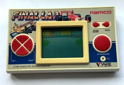 Buy Vintage RARE 1987 Bandai NAMCO - FINAL LAP  - LCD Game (Good Condition) • 45£