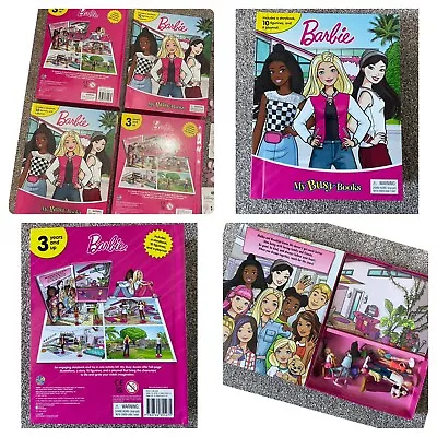 Buy Barbie - My Busy Books With 10 Figurines & A Playmat, Cake Toppers, Storybook • 10£