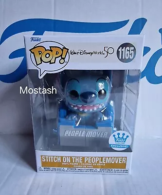 Buy Disney Stitch On The People Mover #1165 50th Anniversary Funko Pop Web Exclusive • 64.99£