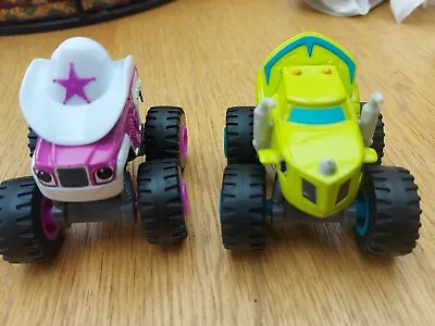 Buy Blaze And The Monster Machines Die Cast Monster Truck Bundle By Mattel X 2 Rare • 8.99£