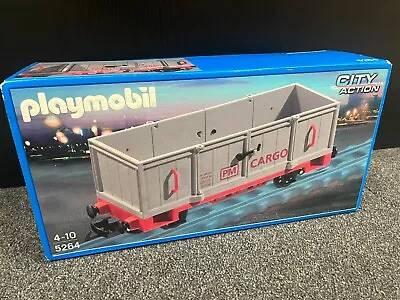 Buy Playmobil 5264 Cargo Wagon Open Freight Train Car Model Hopper NEW SEALED • 75£