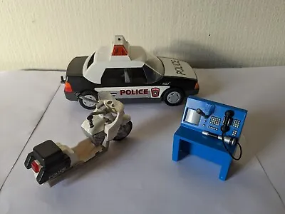 Buy Playmobil Police Car + Misc Motorbike • 10.99£
