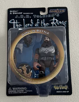 Buy Bnib Lord Of The Rings Gimli In Battle Toy Vault Action Figure Book Series • 18.99£