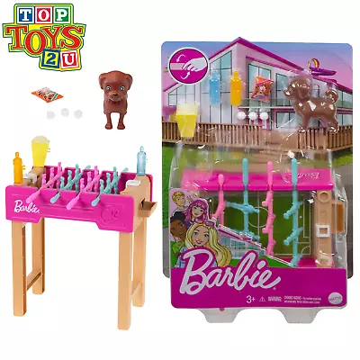 Buy Barbie Foosball Playset With Accessories - Includes Functional Foosball Table • 12.39£