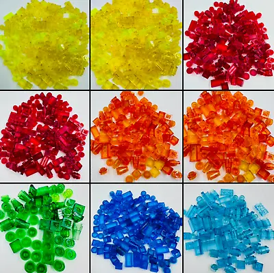 Buy Lego Trans Clear Pieces Mix Brick 1x1 2x1 Stud Smooth Cone Slope X50 PICK COLOUR • 7.51£