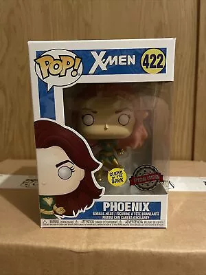 Buy Funko Pop! Marvel X-Men Phoenix Green 422 Special Edition & GITD With Protector • 17.49£