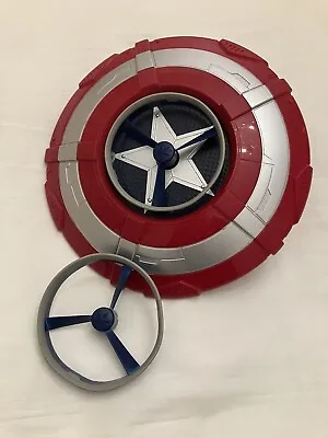 Buy Marvel CAPTAIN AMERICA Flying Disc Launcher SHIELD TOY Hasbro AVENGERS • 16£
