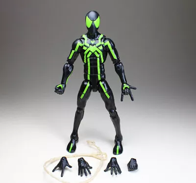 Buy 6“ Marvel Legends Avengers Spiderman Black Green PVC  Action Figure New No Box • 17.99£