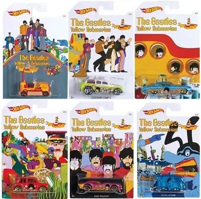 Buy Hot Wheels - The Beatles Yellow Submarine - Limited Edition Set Of 6 Diecast • 69.50£