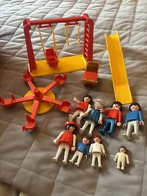Buy Vintage 1981 Playmobil Playground Set 3416 Complete Merry Go Round Slide Baby • 15£