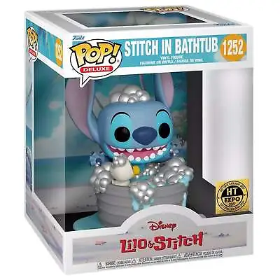 Buy Disney #1252 Stitch In Bathtub Hot Topic 2022 Expo Exclusive Funko Pop Deluxe • 40£