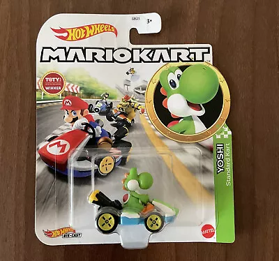 Buy Hot Wheels Mario Kart Green Yoshi Standard Kart Brand New • 15£