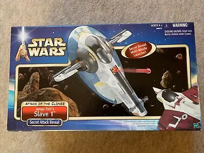 Buy Hasbro Star Wars Attack Of The Clones Jango Fett’s Slave 1 New Open (S9) • 45£