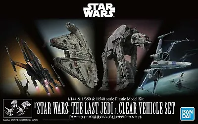 Buy Star Wars: The Last Jedi Clear Vehicle Set Model Kit By Bandai • 36.98£