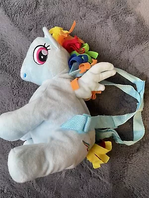 Buy My Little Pony Rainbow Dash Rucksack Backpack VGC Hasbro 2017 Cute Plush Gift • 7.50£