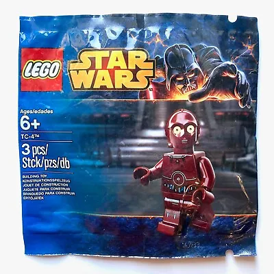 Buy LEGO TC-4 Star Wars Polybag 5002122 Dark Red Droid C3po Brand NEW Sealed • 16.99£