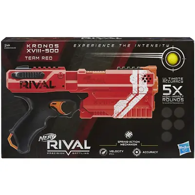 Buy Nerf Kronos XVIII-500 Team Red Official Rival Foam Balls New Kids Toy Hasbro • 34.99£