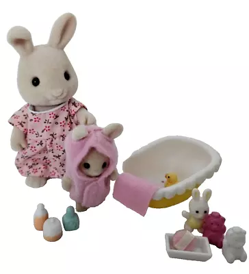 Buy Sylvanian Families Bath Time With Mother Rabbit Bunny  Family Baby Bath Day • 19.50£