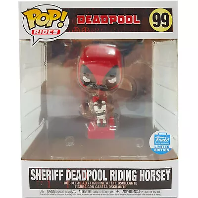 Buy Sheriff Deadpool Riding Horsey 6  Funko Pop! Rides Vinyl Figure #99 Bobble Head • 29.99£