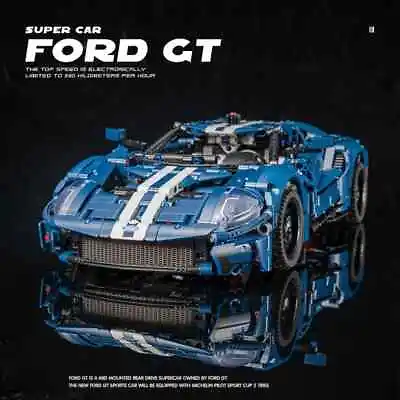 Buy Technic Ford GT Race Car Building Blocks Model Gift (No Box) • 39.99£
