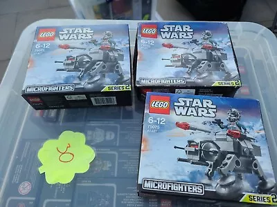 Buy LEGO Star Wars Microfighters  75075 NEW SEALED Lego Star Wars AT-AT Series 2 X3 • 45£